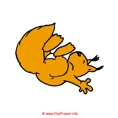 Cartoon Eichhörnchen Clipart Bild kostenlos