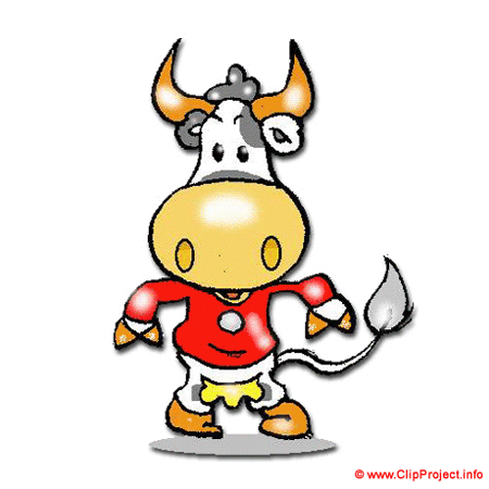 Computer Game Character Kuh Clipart Bild kostenlos
