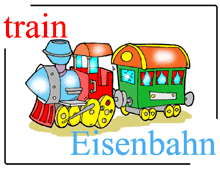 Dictionary Train / Eisenbahn
