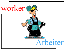 Bildwörterbuch Worker / Arbeiter
