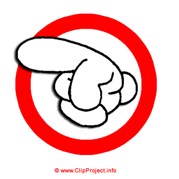 Hand left, Cartoon / Clipart Gif