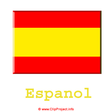 Fahne Spanien Clipart kostenlos Gif