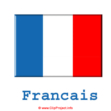 Fahne Frankreich, Clipart kostenlos