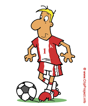 Fußballspieler Cartoon Clipart Bild kostenlos