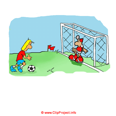 Freistoß Fußball Cartoon kostenlos