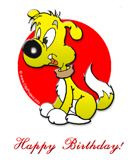 Lustiger Hund kostenlose Geburtstagskarte