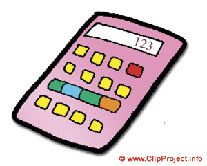 Taschenrechner Bild für Schule Clipart