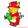 Schwein Cartoon-Clipart kostenlos