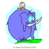 Cartoon Elefant Clipart Bild gratis