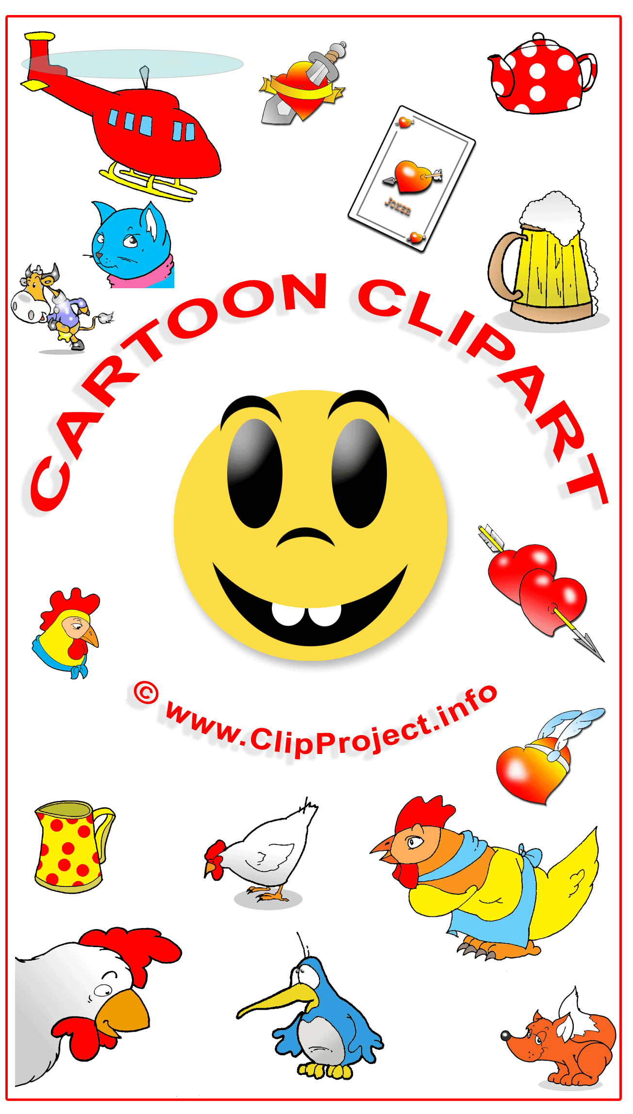 Clipart Cartoons Poster herunterladen online kostenlos
