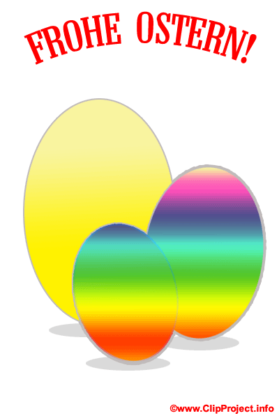 Eier Glückwunschkarte Clipart, Osterbilder kostenlos herunterladen